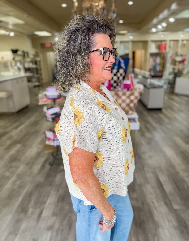 J.HOFFMAN'S Sunflower Shacket