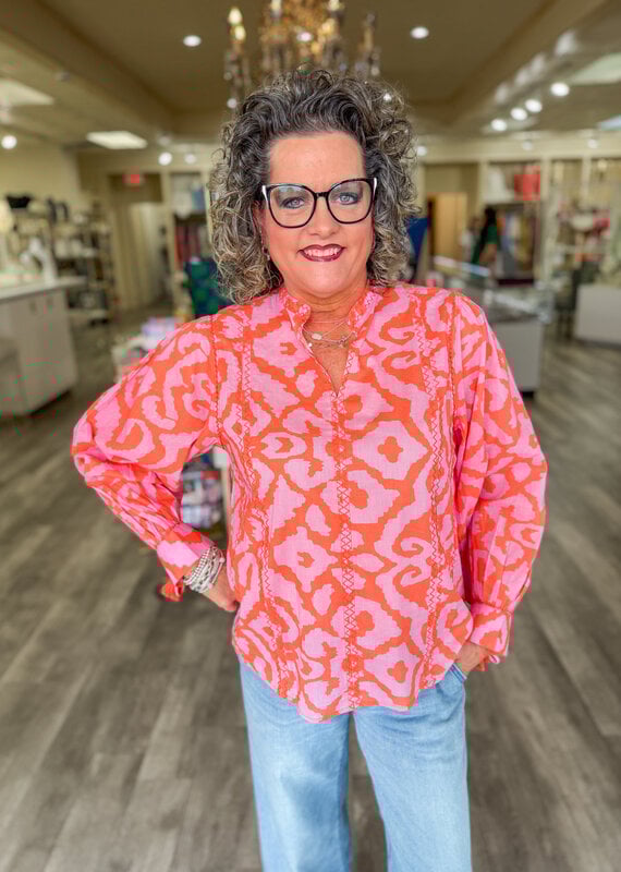 J.HOFFMAN'S Zig Zap Top- Lavender