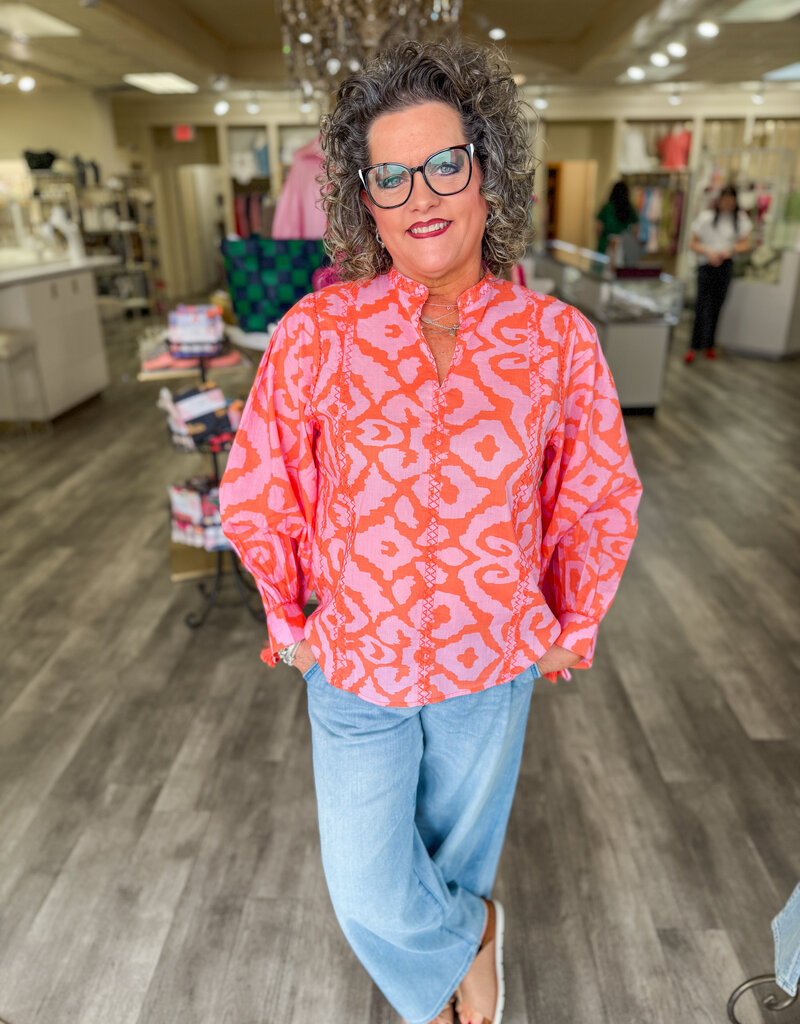 J.HOFFMAN'S Zig Zap Top- Lavender