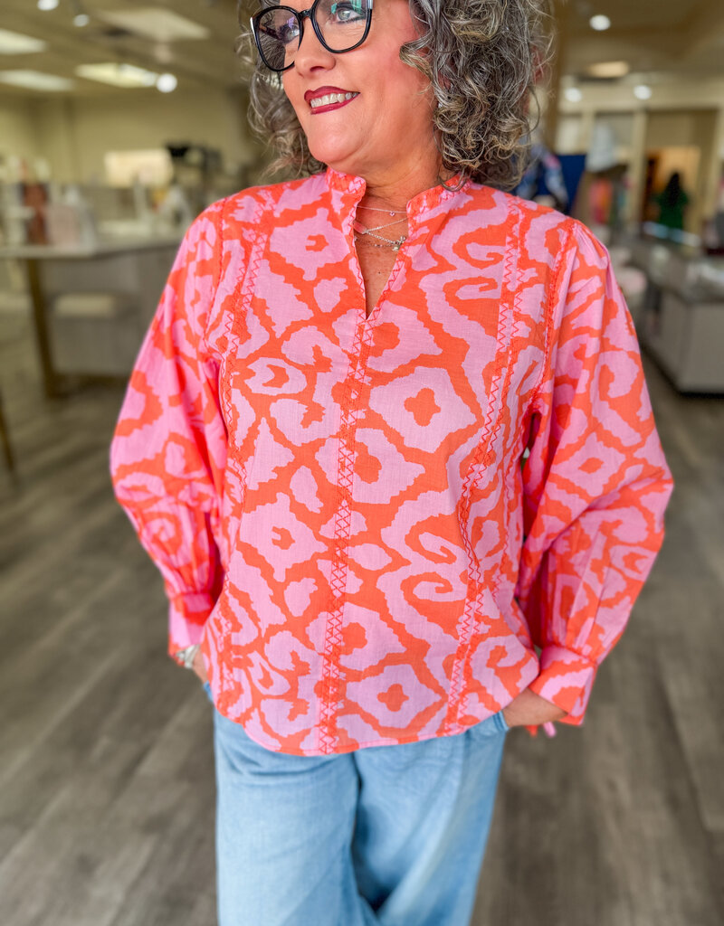 J.HOFFMAN'S Zig Zap Top- Lavender