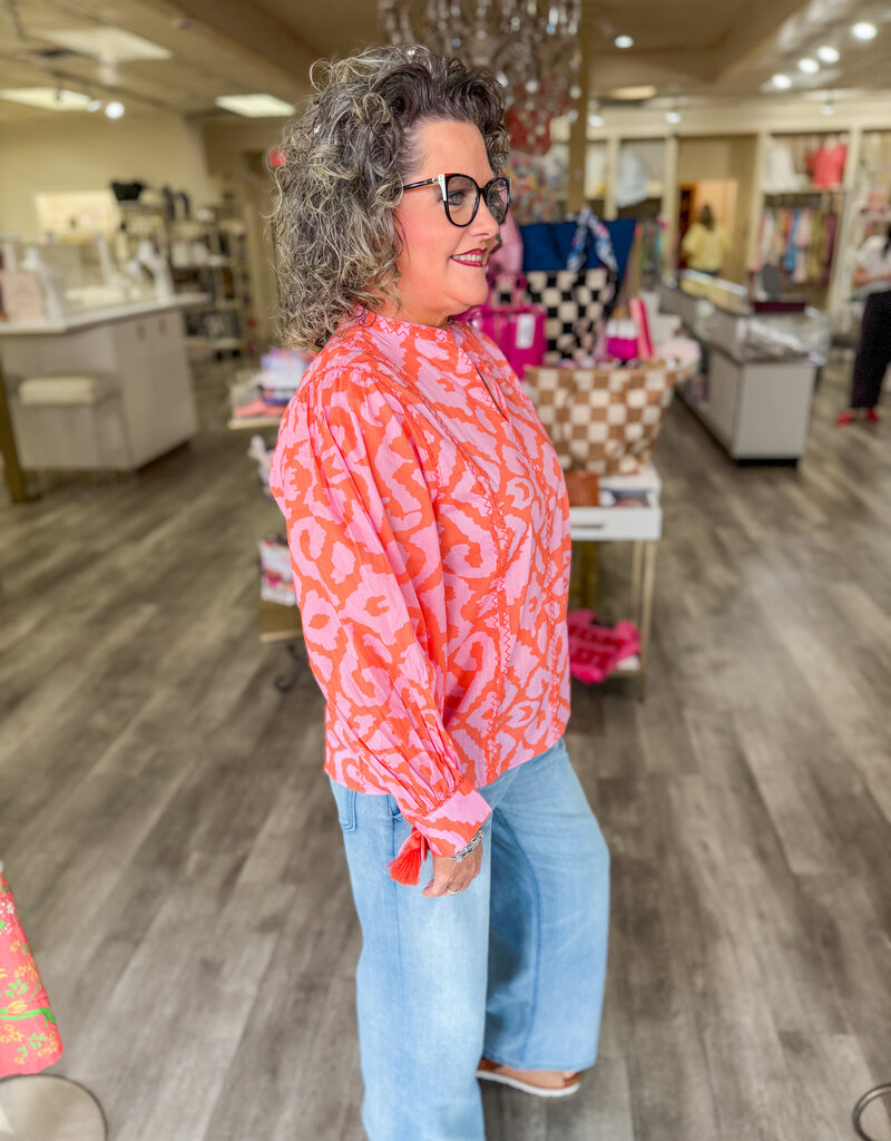 J.HOFFMAN'S Zig Zap Top- Lavender