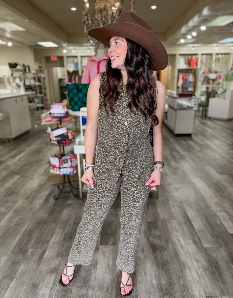 J.HOFFMAN'S Kennedy Straight Leg- Animal Abstract