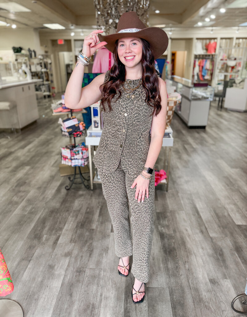 J.HOFFMAN'S Kennedy Straight Leg- Animal Abstract