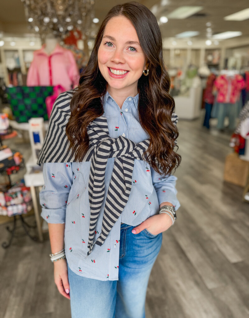 J.HOFFMAN'S Cherise Embroidered Top