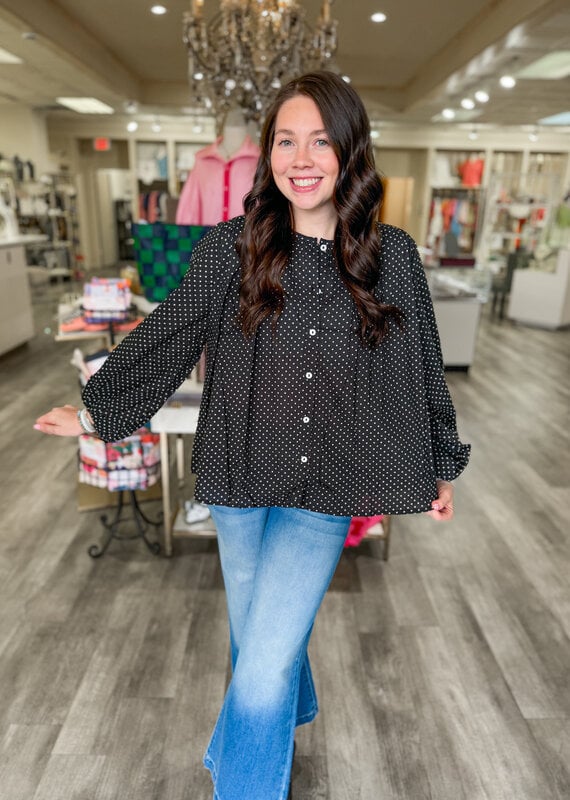 J.HOFFMAN'S Cecily Top- Polka Dot