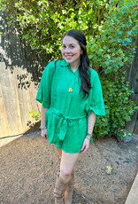 J.HOFFMAN'S Clover Romper- Green
