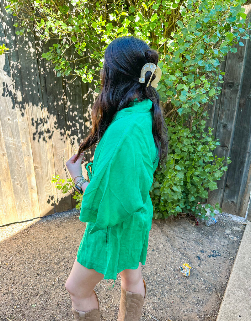 J.HOFFMAN'S Clover Romper- Green