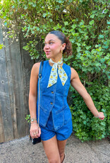 J.HOFFMAN'S Ainsley Top- Denim