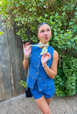 J.HOFFMAN'S Ainsley Top- Denim