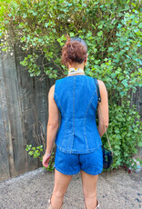 J.HOFFMAN'S Ainsley Top- Denim