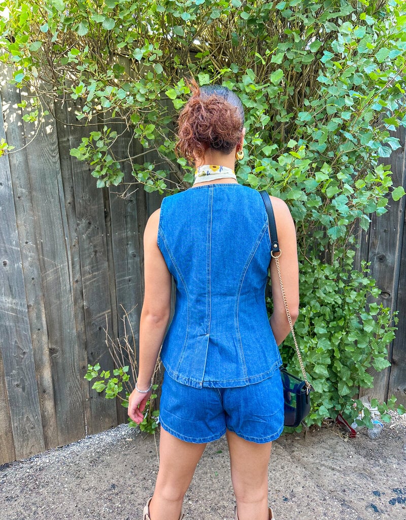 J.HOFFMAN'S Ainsley Top- Denim