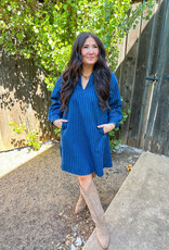 J.HOFFMAN'S Poseidon Dress- Blue Jean