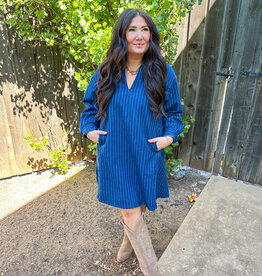 J.HOFFMAN'S Poseidon Dress- Blue Jean