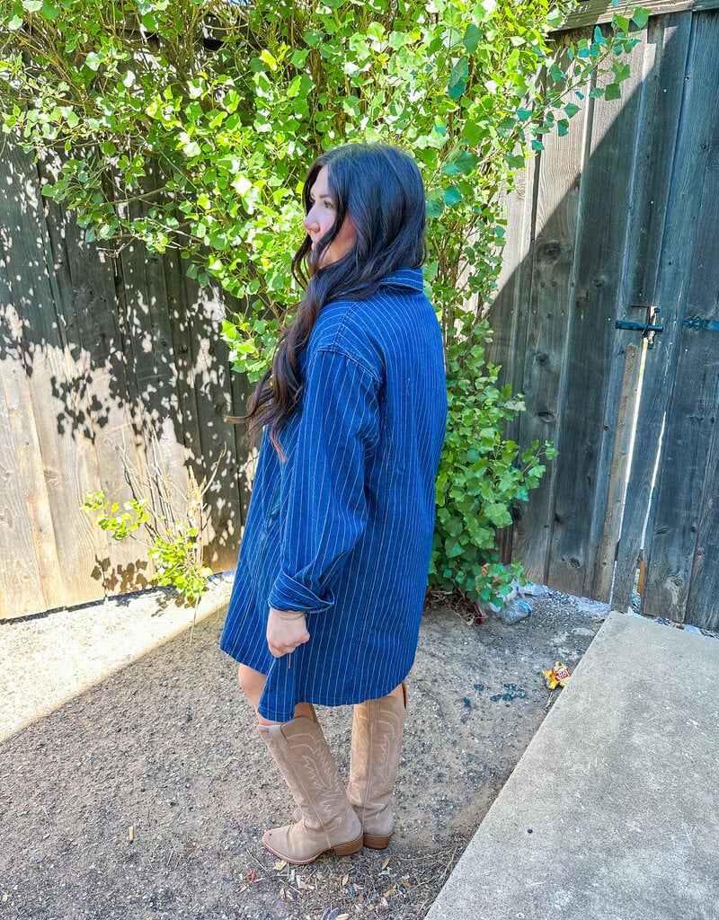 J.HOFFMAN'S Poseidon Dress- Blue Jean