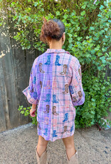 J.HOFFMAN'S Queen of Sparkles Cowboy Boot Buttonup