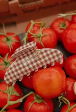 J.HOFFMAN'S Brown Gingham Tomato Oversized Claw Clip