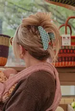 J.HOFFMAN'S Blue Gingham Strawberry Oversized Claw Clip