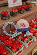 J.HOFFMAN'S Blue Gingham Strawberry Oversized Claw Clip