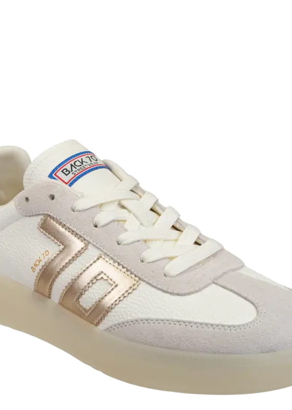 J.HOFFMAN'S Boston Sneaker in Metallic Gold