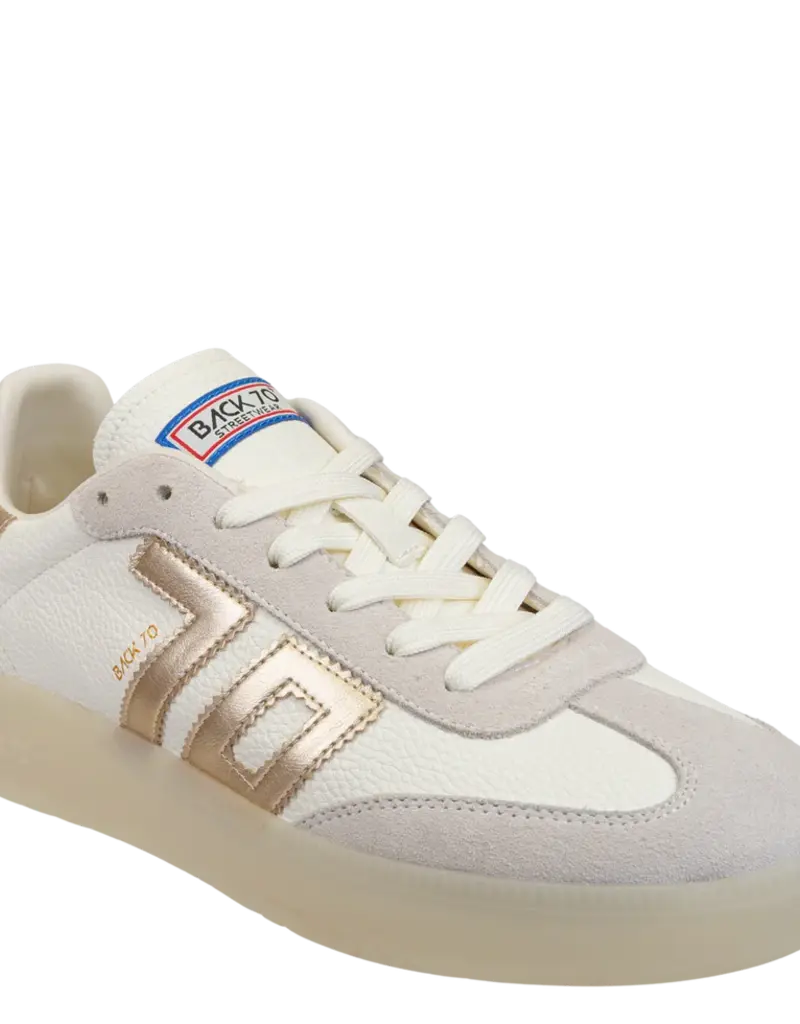 J.HOFFMAN'S Boston Sneaker in Metallic Gold