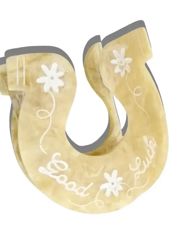 J.HOFFMAN'S Good Luck Horseshoe Claw CLip