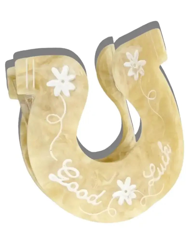 J.HOFFMAN'S Good Luck Horseshoe Claw CLip