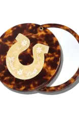 J.HOFFMAN'S Good Luck Horseshoe Compact Mirror