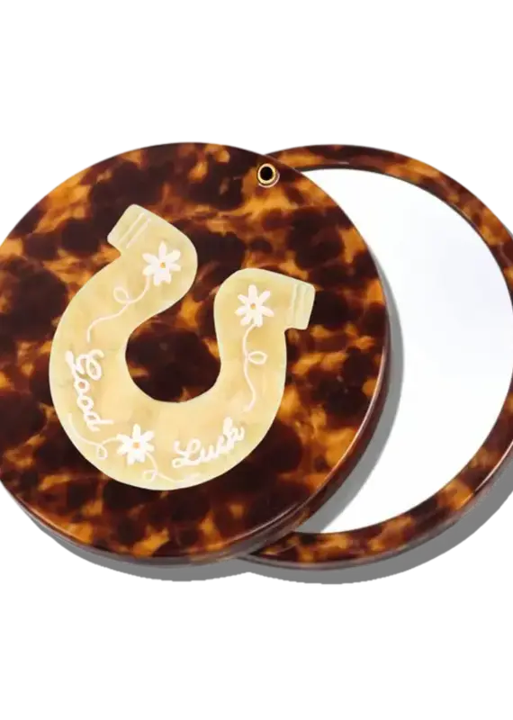 J.HOFFMAN'S Good Luck Horseshoe Compact Mirror
