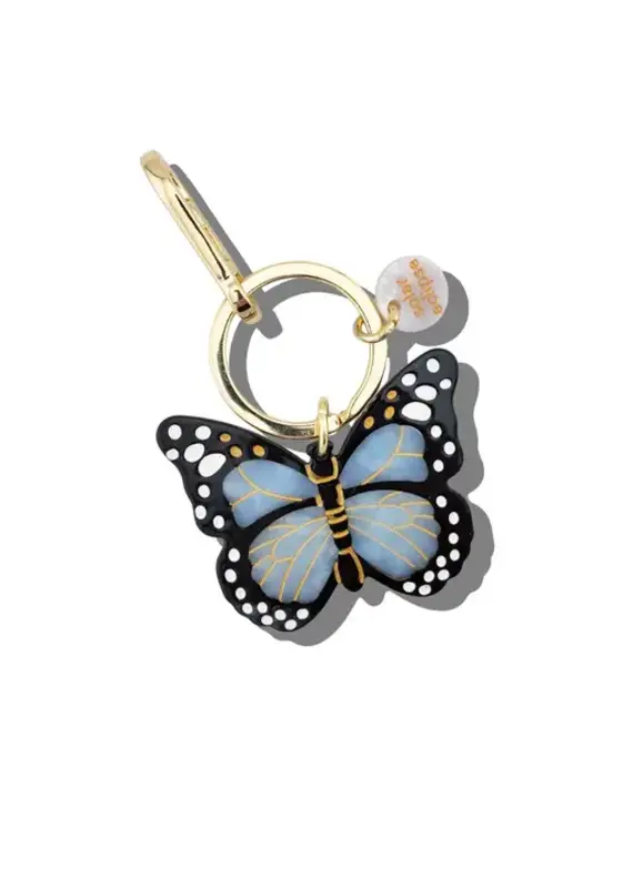 J.HOFFMAN'S Blue Monarch Bag Charm