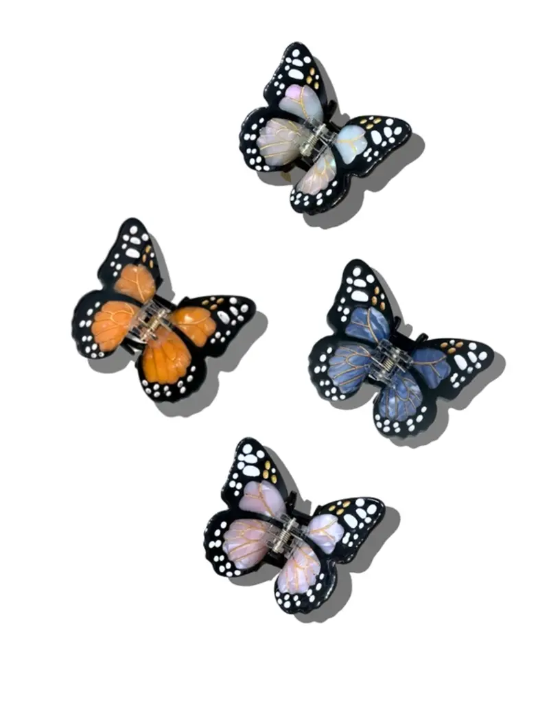 J.HOFFMAN'S Mini Butterfly Claw Clip- White