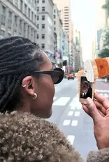 J.HOFFMAN'S Heart Coffee Cup Compact Mirror