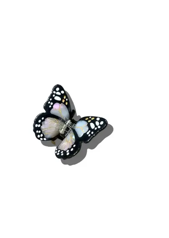 J.HOFFMAN'S Mini Butterfly Claw Clip- White