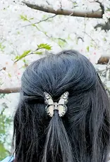 J.HOFFMAN'S Mini Butterfly Claw Clip- White