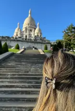 J.HOFFMAN'S Mini Butterfly Claw Clip- White