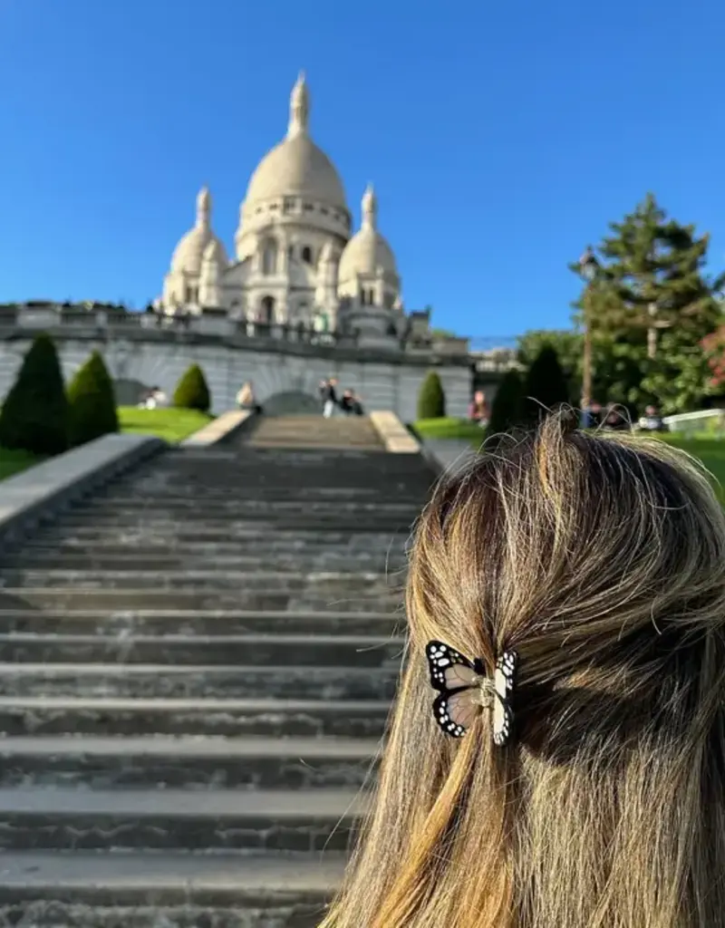 J.HOFFMAN'S Mini Butterfly Claw Clip- White