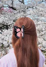 J.HOFFMAN'S Butterfly Claw Clip- Pink