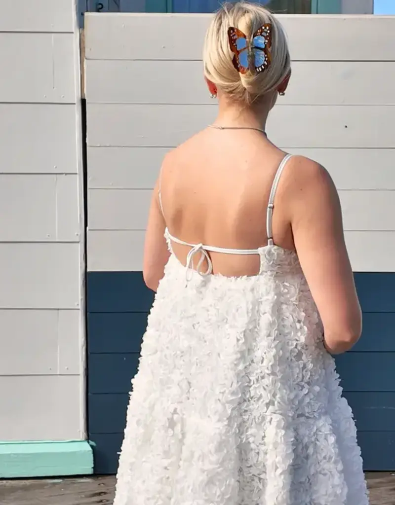 J.HOFFMAN'S Boho Monarch Claw Clip- Baby Blue