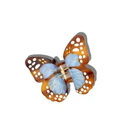 J.HOFFMAN'S Boho Monarch Claw Clip- Baby Blue