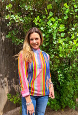 J.HOFFMAN'S Ikat Stripe Top