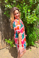 J.HOFFMAN'S Butterflies Shift Dress- Pink