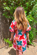 J.HOFFMAN'S Butterflies Shift Dress- Pink