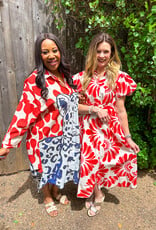 J.HOFFMAN'S Millie Dress- Damasco Red