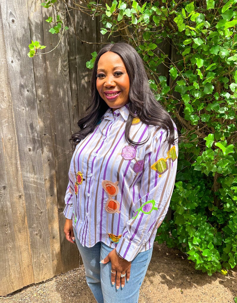 J.HOFFMAN'S Sunglass Stripe Top