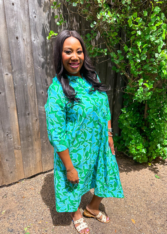 J.HOFFMAN'S Midge Dress- Green