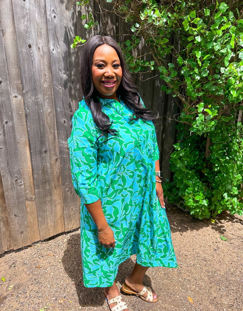 J.HOFFMAN'S Midge Dress- Green