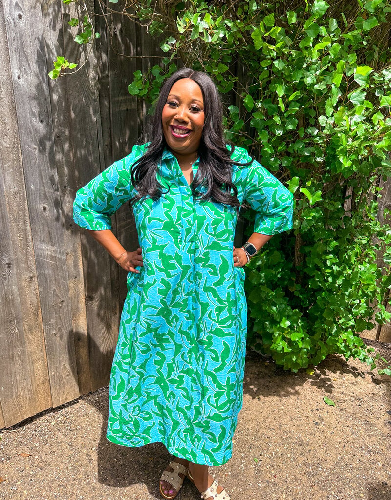 J.HOFFMAN'S Midge Dress- Green