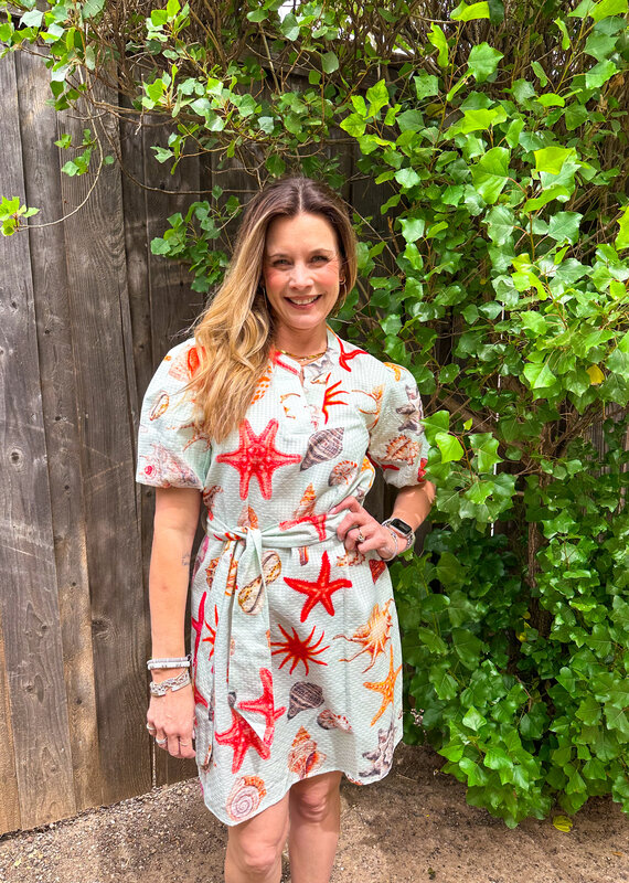J.HOFFMAN'S Toni Dress- Aqua