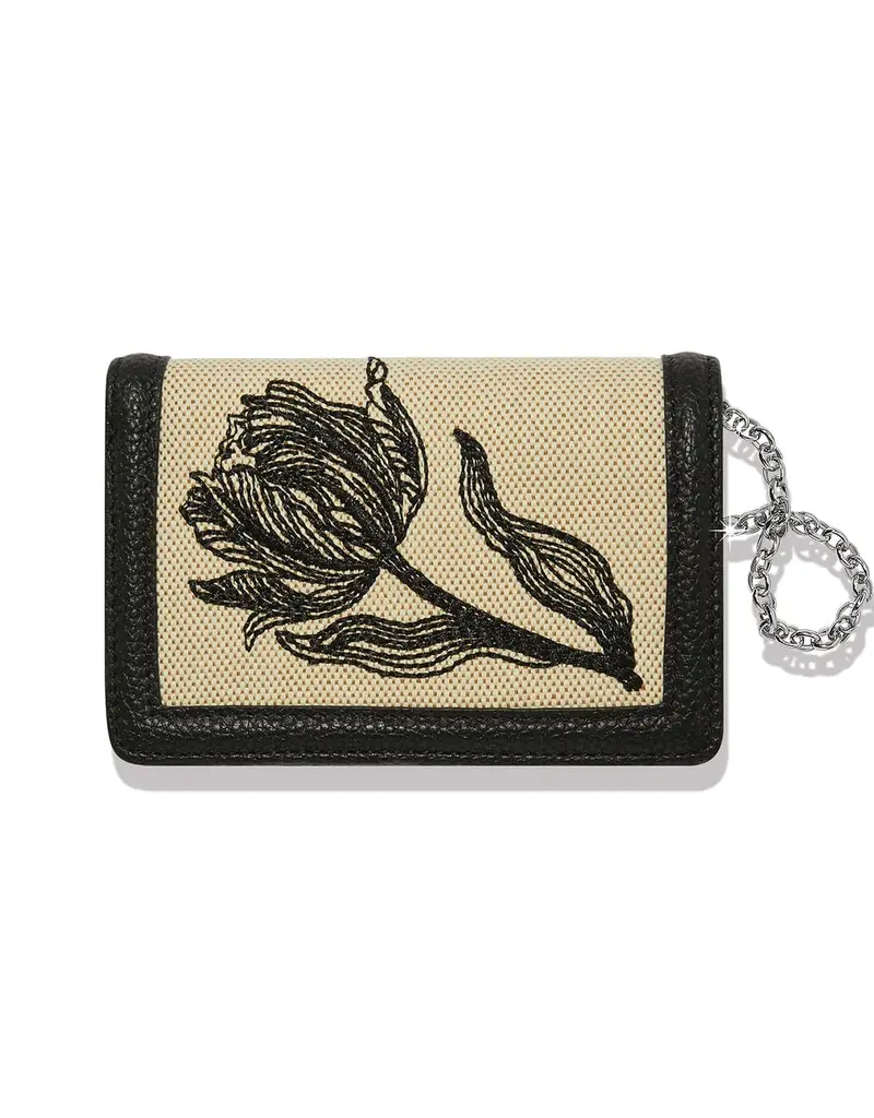 La Tulipe Noir Medium Wallet
