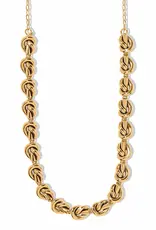 Interlok Single Knot Collar Necklace in Gold