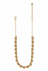 Interlok Single Knot Collar Necklace in Gold